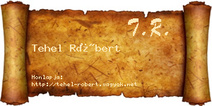 Tehel Róbert névjegykártya