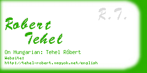 robert tehel business card