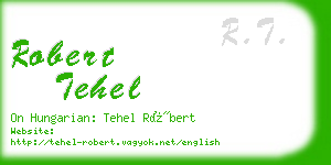robert tehel business card